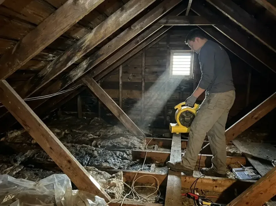 attic-water-damage-drying-proc-007 — frequently asked questions, Emergency Water Extraction & 24/7 Flood Response in Vivian,…